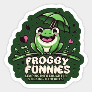 froggy funnies Sticker